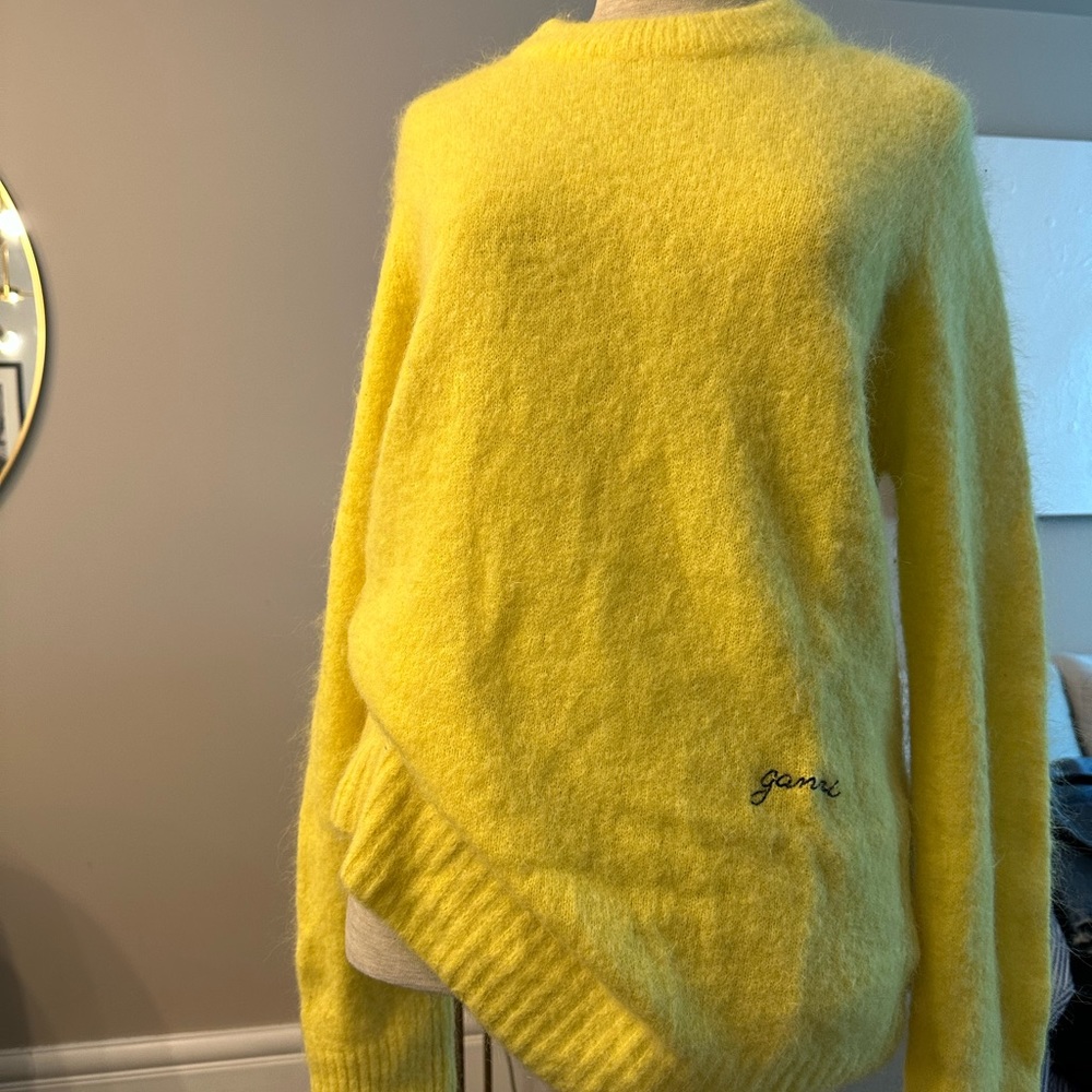 Ganni alpaca wool blend sweater